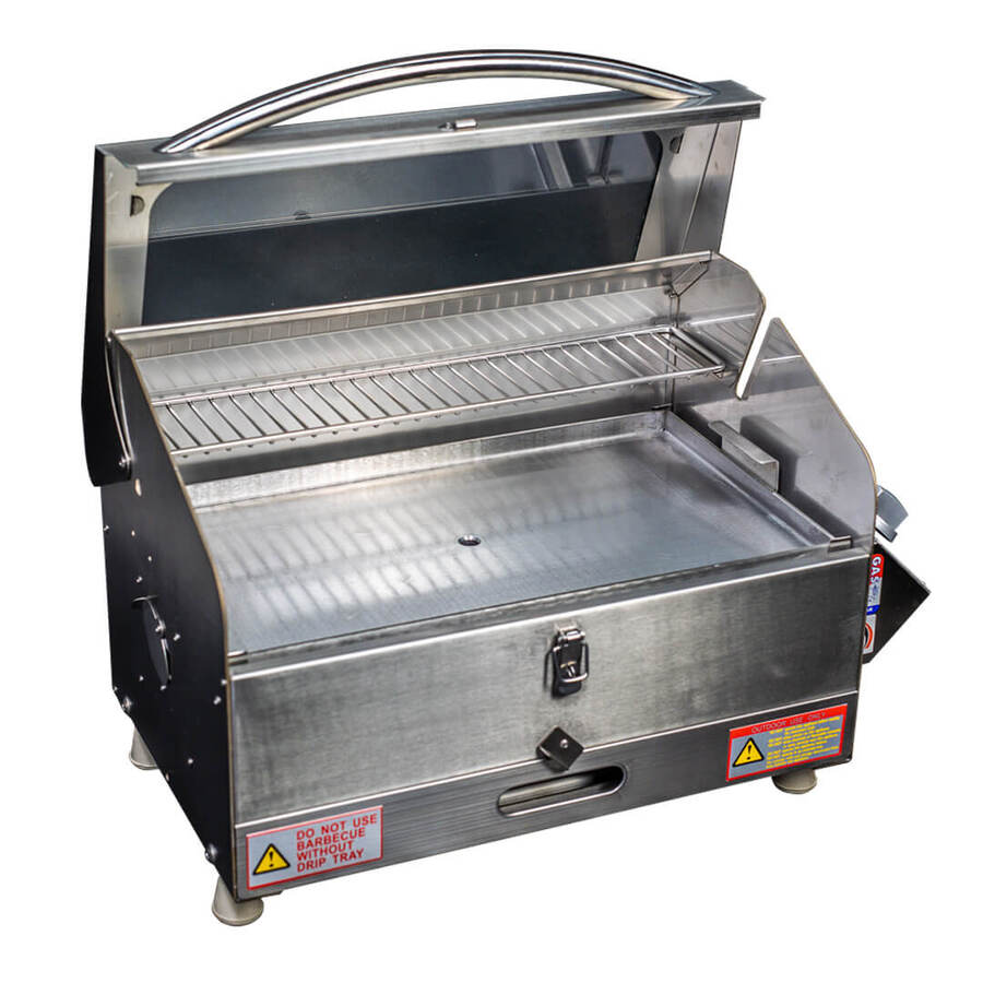 Portable BBQ | Marine | Boat | Galleymate 1100 lid open