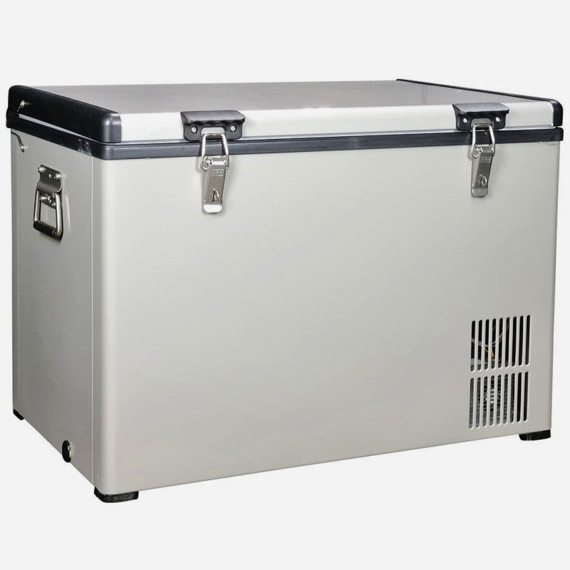 Portable Camping Fridge Freezer 60L front view lid closed