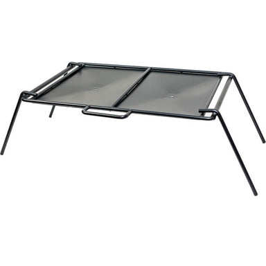 Portable BBQ Camping Flat plate | full view of bbq on white background
