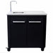 900mm Outdoor Cabinet With Sink front view doors closed