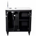 900mm Outdoor Cabinet With Sink front view and doors open