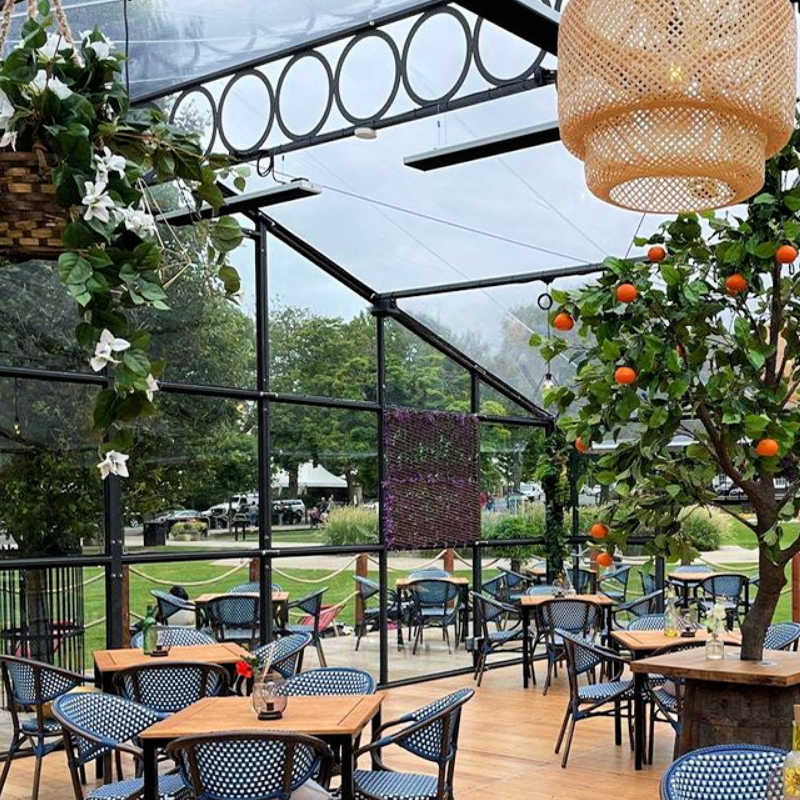 Infrared Heater | Outdoor | Electric | Herschel Summit in outdoor cafe setting