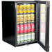 Schmick 70 L “Bolt‑Style” Black Bar Fridge – Industrial Design, Double‑Glazed - HUS-SC70-B-X right hinge full with door open