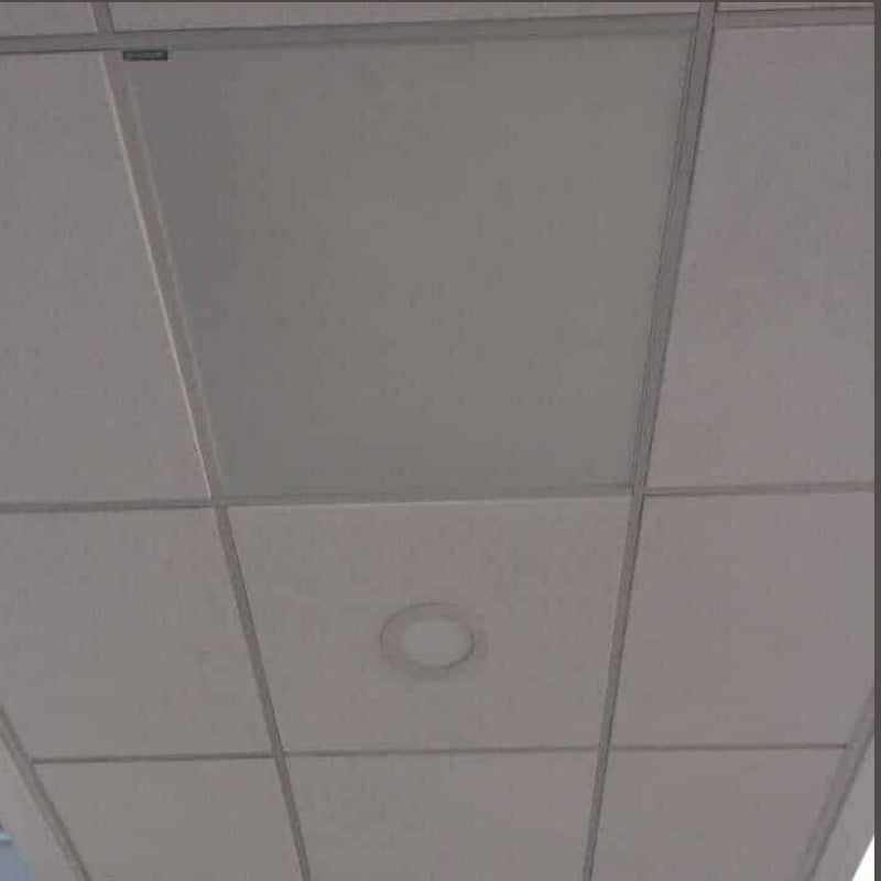 Infrared Heater | Electric | Indoor | Herschel Ceiling Tile close up installed in roof