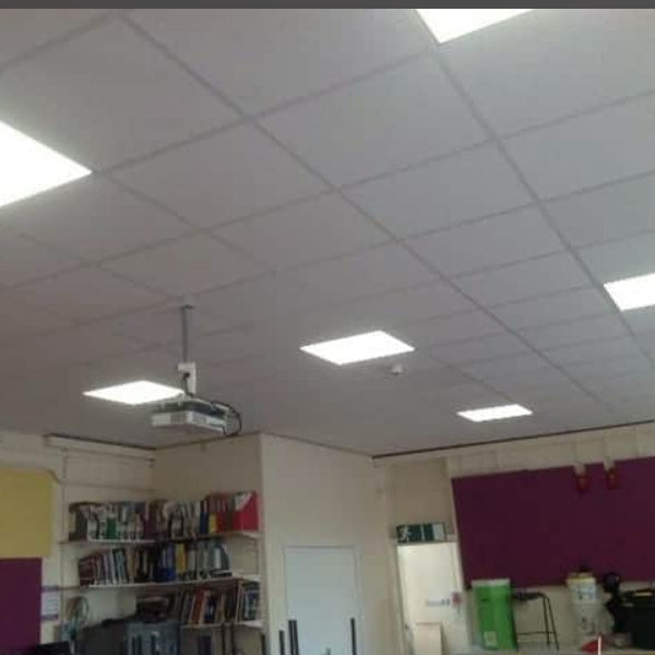 Infrared Heater | Electric | Indoor | Herschel Ceiling Tile in a school