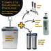 Kegerator | KegMaster Series XL | Complete Homebrew Package with the 2 tap stainless steel package