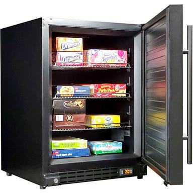 Single Door Freezer | Schmick BD113 doors open and full of freezer food