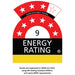 Single Door Freezer | Schmick BD113 showing an energy star rating of 9 out of 10 stars