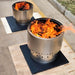 Smokeless Fire Pit | showing picture with both smokeless fire pit sizes next to eachother