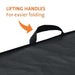 Kettle BBQ Cover – Durable Protection for 57 cm Webber Style Charcoal BBQs showing the handle