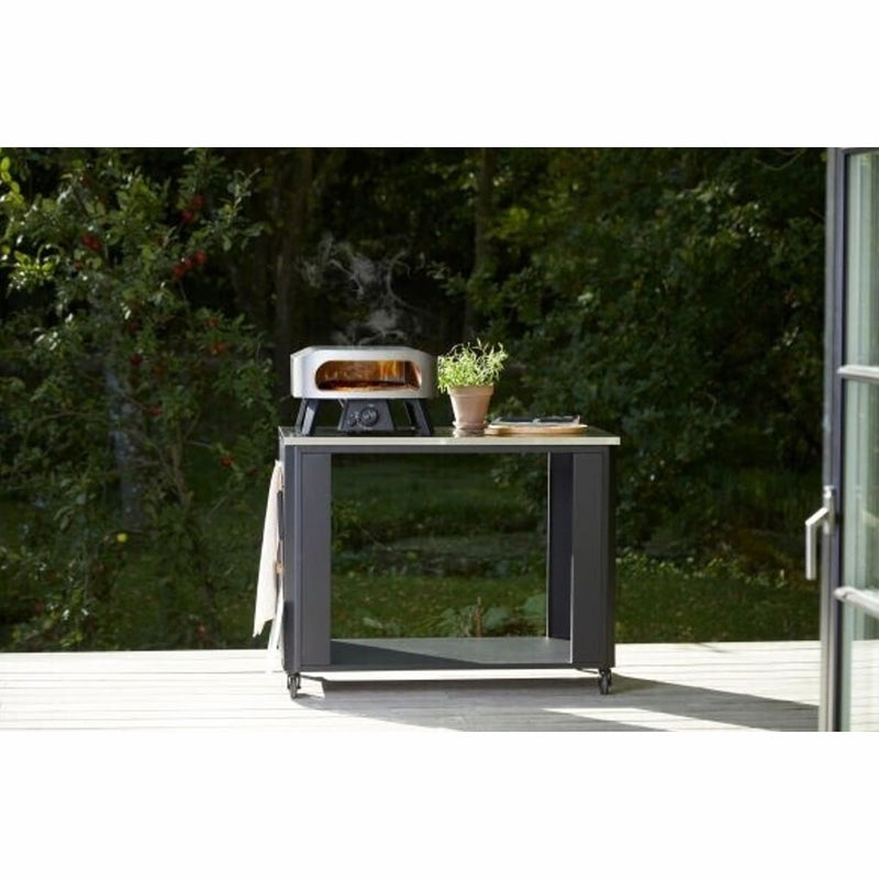Outdoor Kitchen 115 Open  – Stainless 115×60 Top | Modular | Cozze with pizza oven on top of it