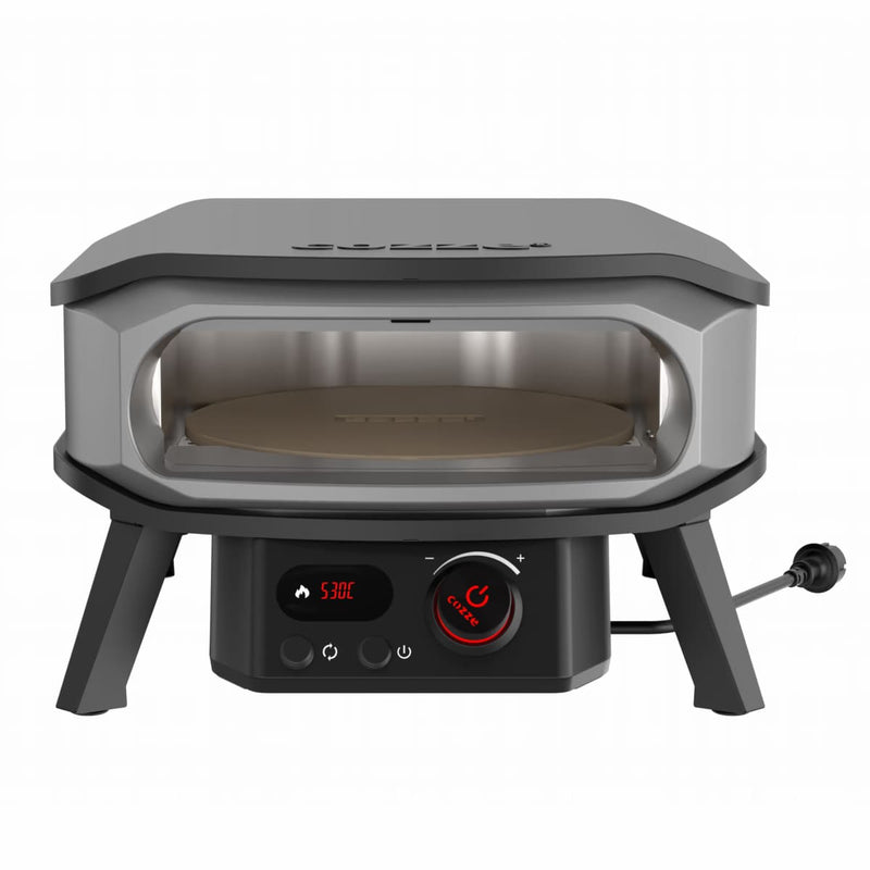 Pizza Oven Premium Rotate Electric 13″ & 17″ — Rotating Stone with the door off