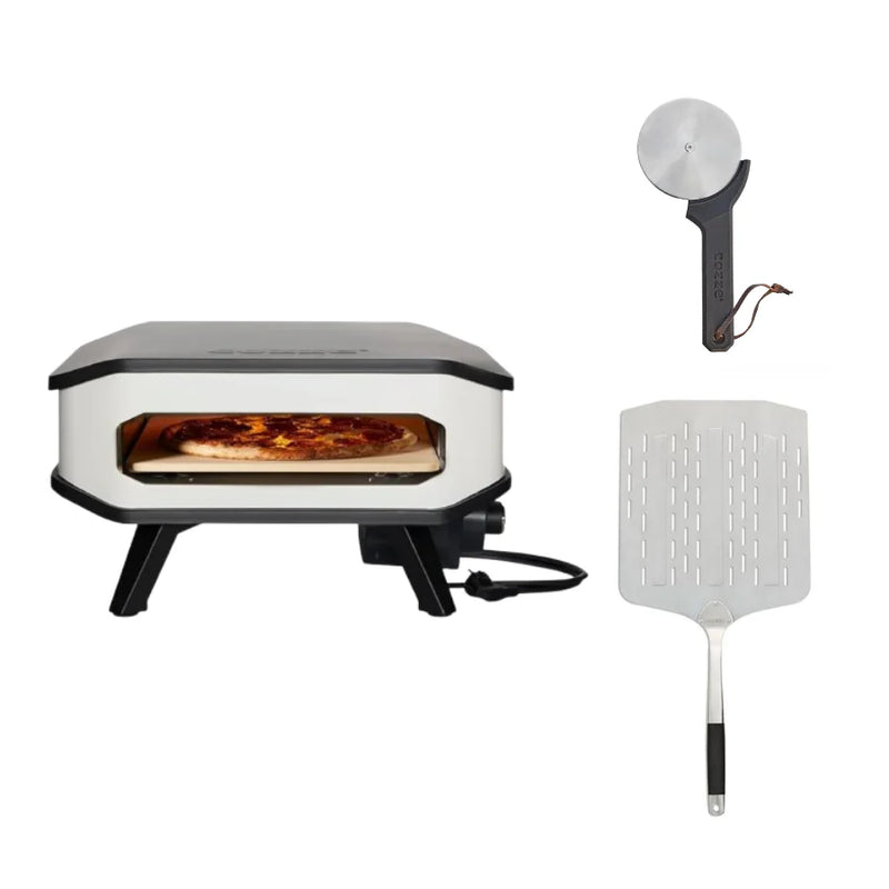 Cozze 13" ELECTRIC Pizza Oven Bundles | Choose From 4 Different Packs showing the server pack