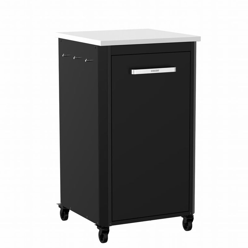 Outdoor Kitchen 60 for Pizza Ovens  – 110 cm Height | Modular | Cozze showing a slight side on angle of the unit