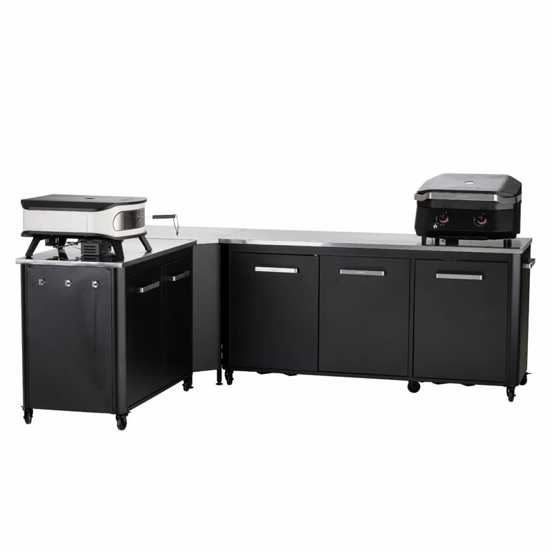 1800 mm Three Door Outdoor Kitchen | Modular | Cozze in a three piece outdoor set up