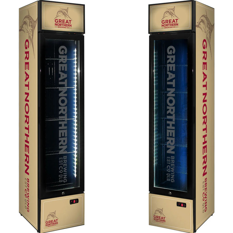 Bar Fridge | 160 Litre Beer Branded greater northern gold v2
