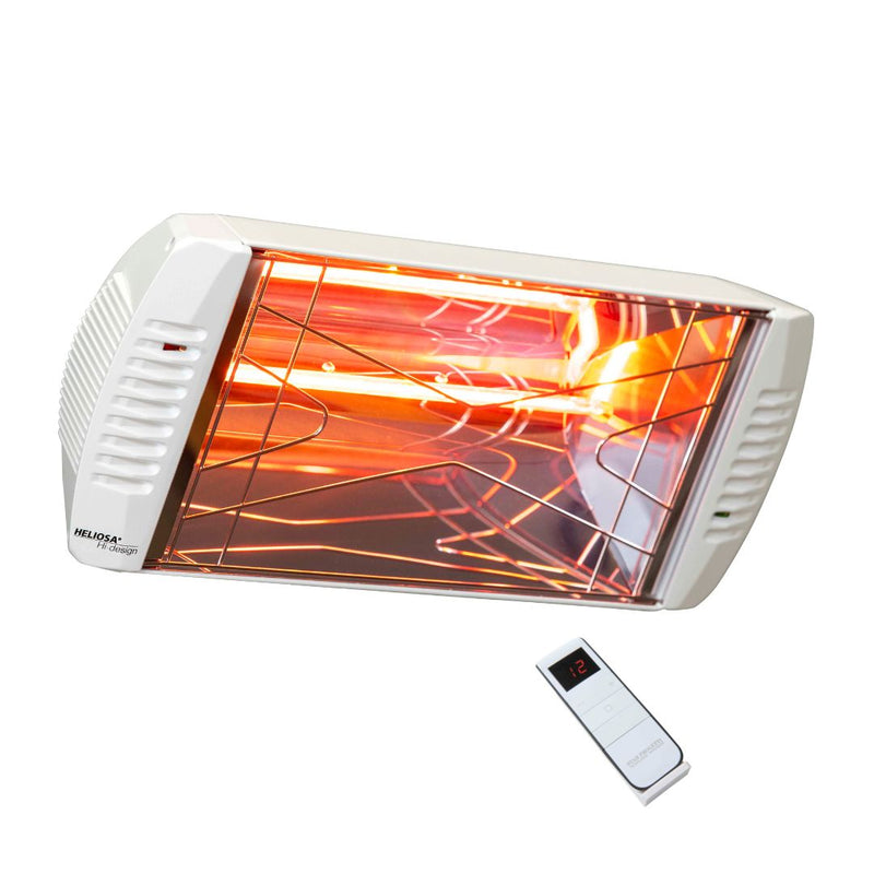 Infrared Heater | Outdoor Heliosa 66 Wide Angle With Remote in white