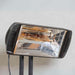 Infrared Heater | Outdoor Heliosa 66 Wide Angle With Remote in black on a stand