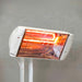 Infrared Heater | Outdoor Heliosa 66 Wide Angle With Remote in white ona  stand