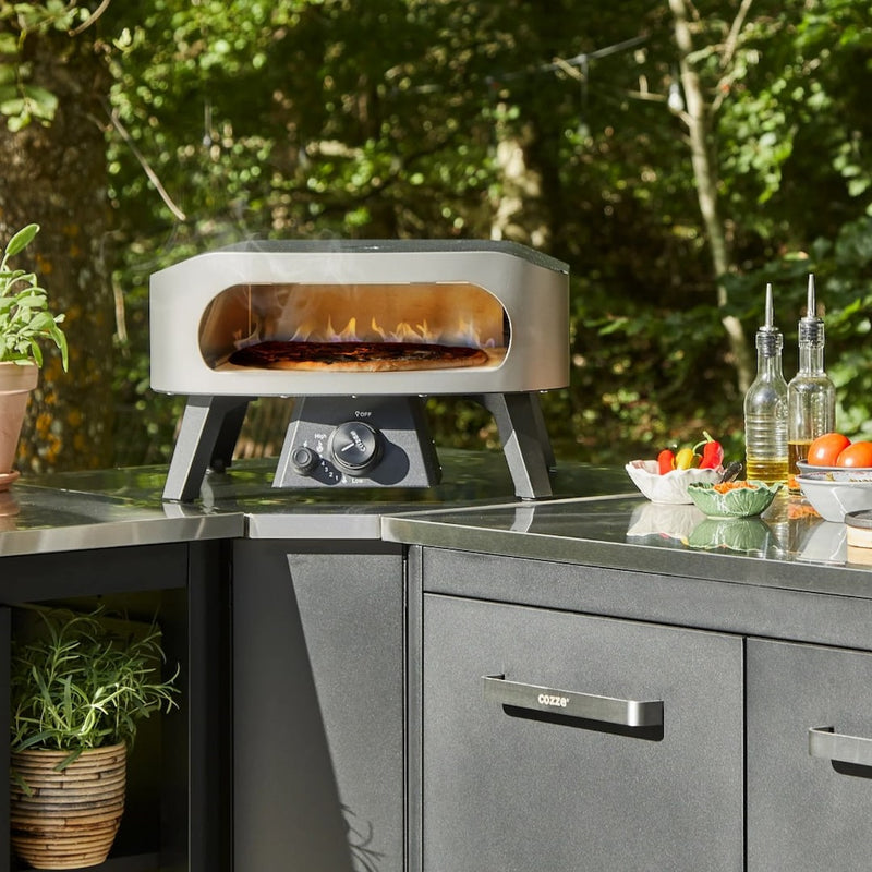 Premium Corner Unit | Outdoor Kitchen | Modular | Cozze close up in backyard