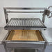 Parrilla Argentine BBQ with Firebricks | 100% 304 Stainless | South American Style Cooking close up with the grill up