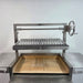 Parrilla Argentine BBQ with Firebricks | 100% 304 Stainless | South American Style Cooking top view with the grill up