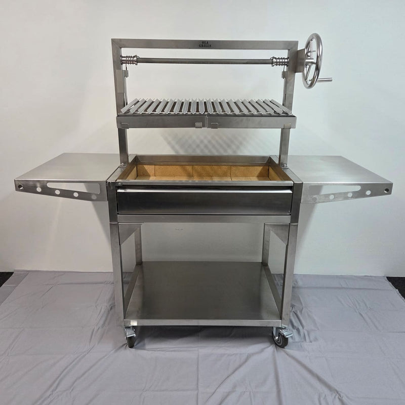 Parrilla Argentine BBQ with Firebricks | 100% 304 Stainless | South American Style Cooking showing the full product view