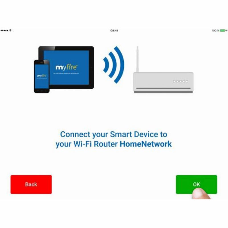 Wi-Fi Module for PlanikaFire Pits | Mertik Wi-Fi Box showing the app information