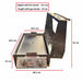 sizzler deluxe high lid showing the dimensions of the unit