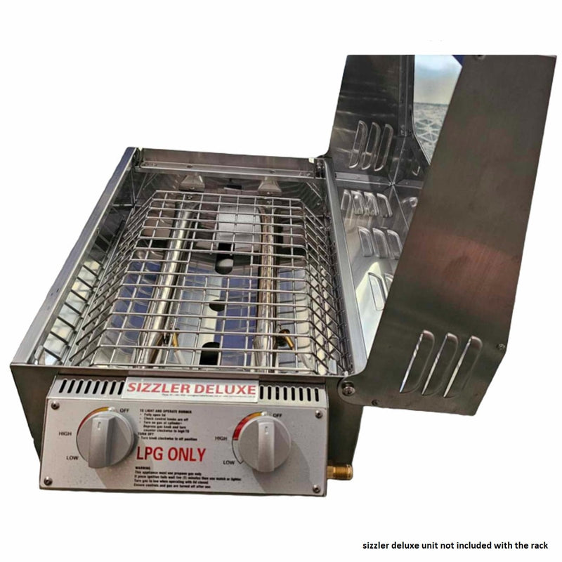 Cooking Rack | Sizzler Deluxe | Galleymate 1100 showing the side view close up image of the rack in the unit