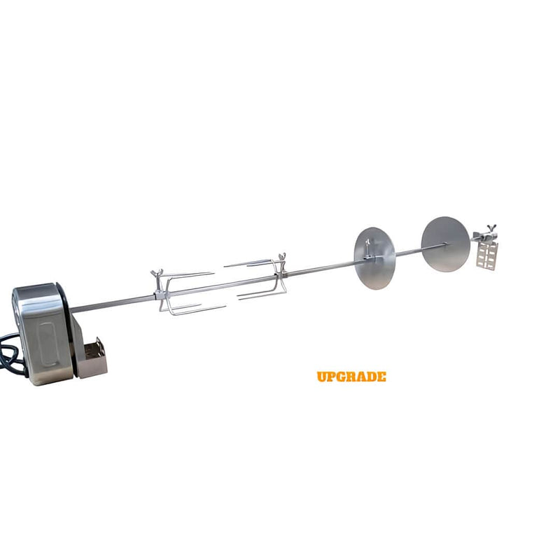 Universal BBQ Rotisserie Kit | BBQ Addon showing the addtional gyro discs as extras