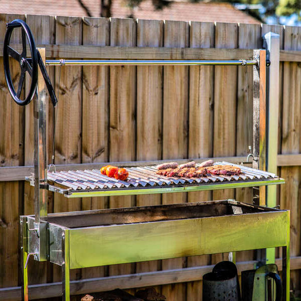 Argetine Parrilla BBQ Grill | Outdoor Central from Outdoor living australia  in backyard