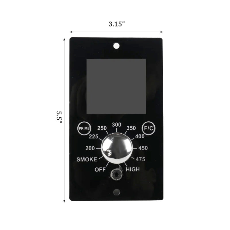 Dimensions of control board 8cm wide x 14 cm long