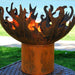 Fire Pit: Dancing Flame lit