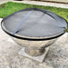 Fire Pit: The Goblet Of Fire in stainless steel woith an ember screen on top