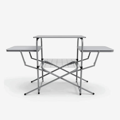 Front full view of folding table on white background
