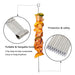 showing the features of skewers, easy pull handle, easy flip and hang anywhere