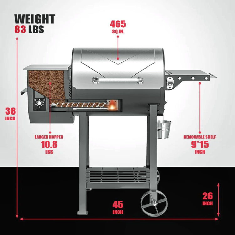 Pellet feeder for discount smoker