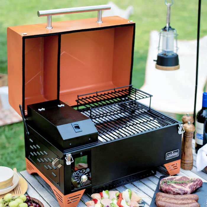 Portable BBQ Grill Wood Pellet Smoker | AS350