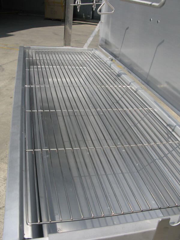 Warrior Pig Spit Roaster - 60kg capacity showing the grill
