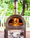 Flaming Coals: Wood Fired Pizza Oven side view