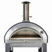 Products Premium Black Woodfire Pizza Oven: Flaming Coals  with door open