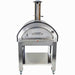 Products Premium Black Woodfire Pizza Oven: Flaming Coals front view full view